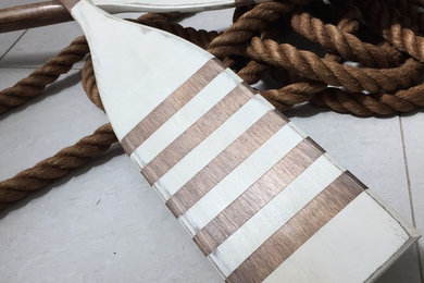 The Rustic - Reverse stripe canoe paddle