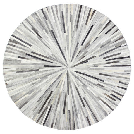Bashian Grant Area Rug, Gray, 6'x6'