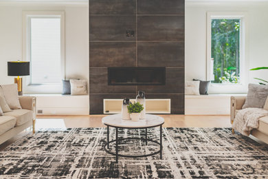 Inspiration for a living room remodel in DC Metro