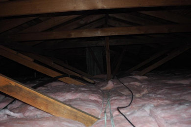 Attic clean and installation of R38