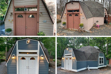 Example of an eclectic shed design in DC Metro