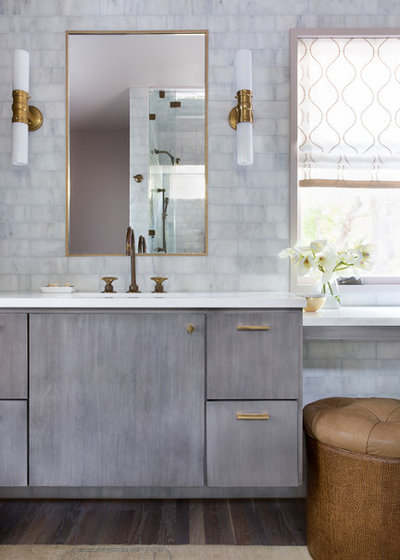 Transitional Bathroom by Meredith Owen Interiors