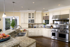 off white kitchen cabinets with white trim