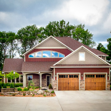Southern Minnesota New Age Craftsman Custom Home #816