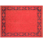 Bareens Designer Rugs - Overdyed Shaniqua Pink/Blue Area Rug, 7'11"x9'6" - Masterfully hand-knotted by skilled artists, this over dyed hand knotted rug highlights careful attention to detail and color to create a remarkable chromatic composition. Each rug is hand knotted using centuries old techniques and mellowed down by the natural energy of the sun. While retaining the original design each rug is given a unique artistic composition by over dying and washing each rug in remarkable color palette to produce a bolder, brighter, modern and saturated look. The modern inspired look with rich, luscious detailing, vibrant feel and a show-stopping palette with saturated colors provides an unexpected decor twist. The historic and timeless appearance of this collection offers an exquisite quality of one-of-a-kind artistic rugs.