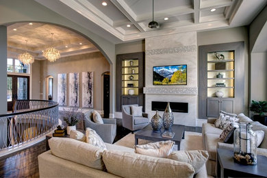 Home design - contemporary home design idea in Kansas City