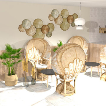 Café zen aux inspirations naturelles