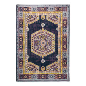 Aspire Oriental Purple And Gold Rug Traditional Area Rugs By Newcastle Home