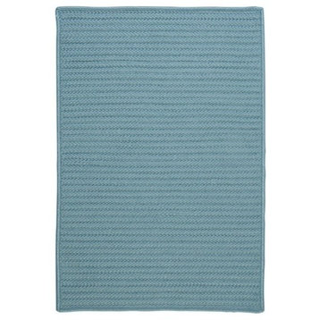 Simply Home Solid Rug, Federal Blue, 2'x10' Runner