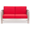 Cosmopolitan Sofa, Red, Cushions Only