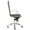 Dirk High Back Office Chair, Black/Chrome