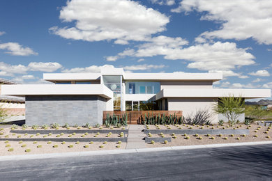 Example of a minimalist home design design in Las Vegas