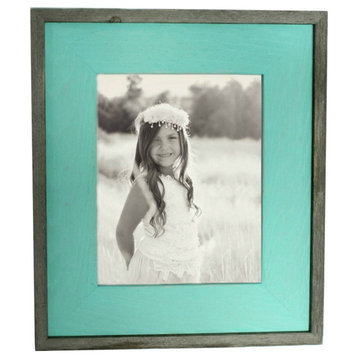 Mint Green Barnwood Picture Frame, Rustic Wood Frame, 8"x10"