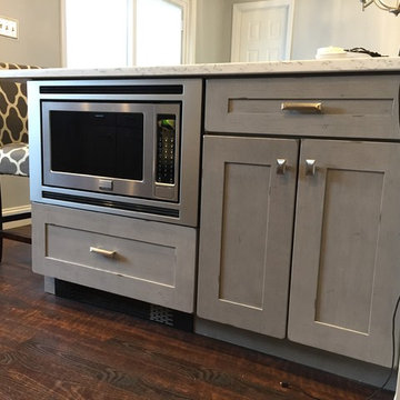Lowes: Kitchen Remodel, Farmingville, Kraftmaid- Aged River Rock finish