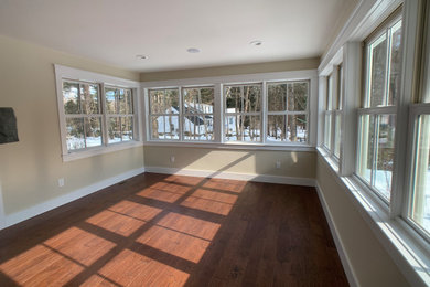 Inspiration for a transitional living room remodel in Boston