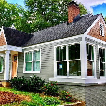 1930's Exterior Restoration - Construction in progress.