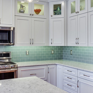 Transitional Two-Finish Kitchen Remodel Frederick, MD