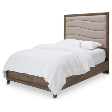 Del Mar Sound Panel Bed With Fabric Insert, Boardwalk, Eastern King