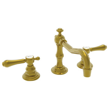 Newport Brass 1030 Double Handle Widespread Bathroom Faucet - Polished Brass