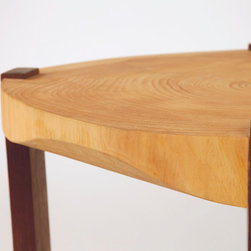 Pine End Grain Slab Side Table - Products