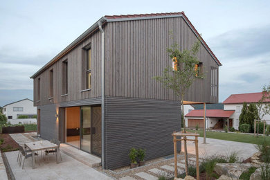 Contemporary exterior home idea in Munich