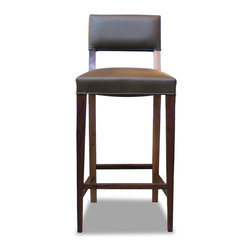 Bruno Stool in Leather - Bar Stools And Counter Stools