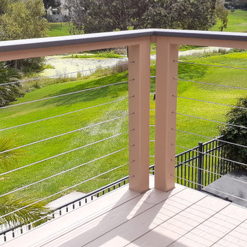Modern Timbertech Deck w/ Cable Rail