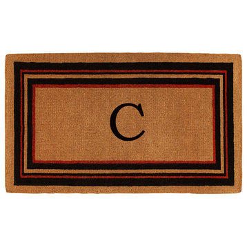 Esquire Monogram Doormat, Extra-Thick 3'x6', Letter C