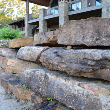 Natural Stone Wall and Retaining Wall