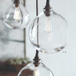 Roost Glass Bubble Lamps & Edison Candelabra Bulbs - Pendant Lighting