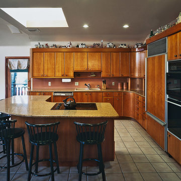 Contemporary Wood Kitchen mahogany and cherry