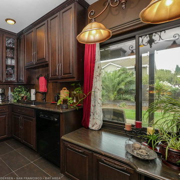 Gorgeous Kitchen with New Dark Colored Window - Renewal by Andersen San Francisc
