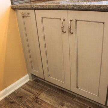 Master Bath with Gray Cabinets