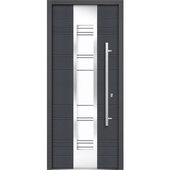 Modern Single Panel Glass Front Door