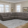 Parker Living Spartacus 6pc Sectional With 1pc Armless Recliner, Haze