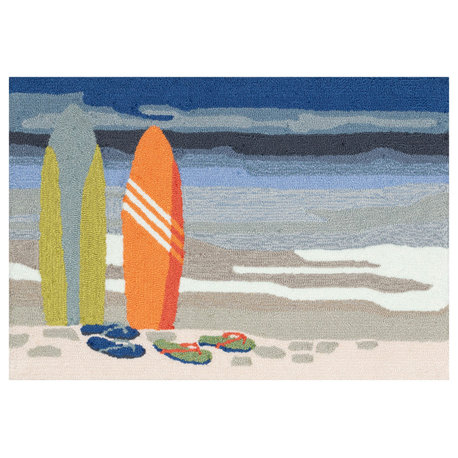 Frontporch Surf Break Indoor/Outdoor Area Rug Ocean 2'6"x4'