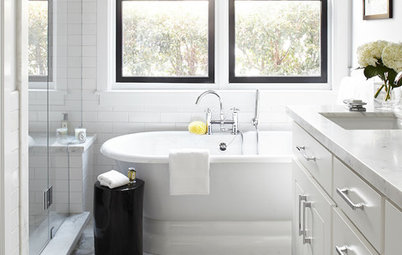 Bath of the Week: Black, White and Classic, With Some Twists