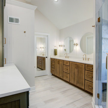 Primary Bathroom Remodel with Tub Removal & Shower Relocation