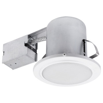 5" White Damp Rated Shower Recessed Lighting Kit