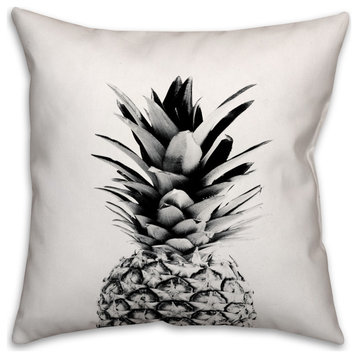 Monochromatic Pineapple 26x26 Spun Poly Pillow