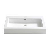 Livello 30" Integrated Sink/Countertop, White