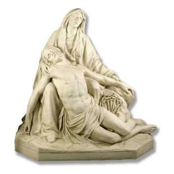 Pieta De Da Prato Lifesize Religious Sculpture