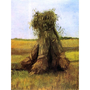 Vincent Van Gogh Sheaves of Wheat in a Field Wall Decal