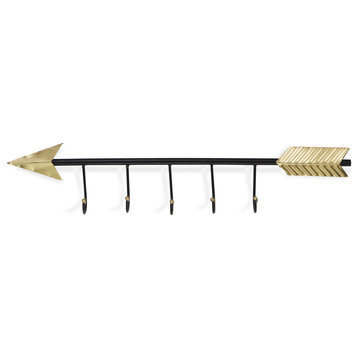 Calendon Decorative 5 Hook Arrow Coat Hanger