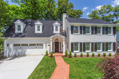 Example of a classic exterior home design in DC Metro