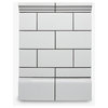 Campus Field Tile 3 x 6 in White Matte Solid, White
