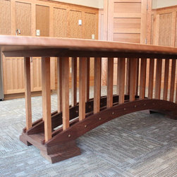 Curly Cherry and Walnut Conference Table - Products