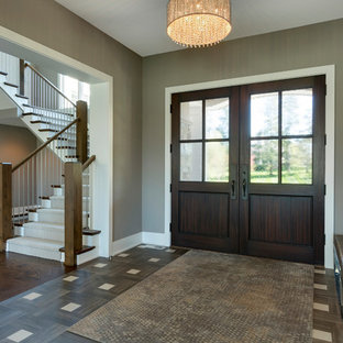 Example of a trendy home design design in Minneapolis