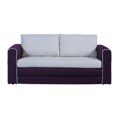 50 Most Por Purple Sofa Beds Sleeper Sofas For 2018 Houzz Sofamania Modern Clic 2 Tone Sofa Sleeper Modular Convertible Seater Purple
