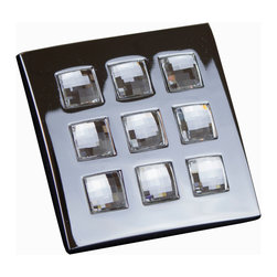 Swarovski N 3 handle. Polished chrome - Cabinet And Drawer Knobs